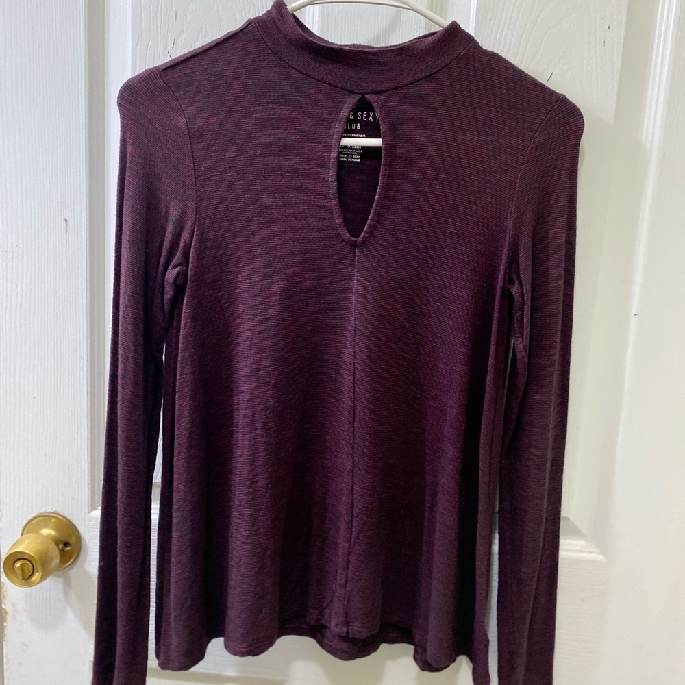 AE Soft and Sexy Keyhole Long Sleeve Top